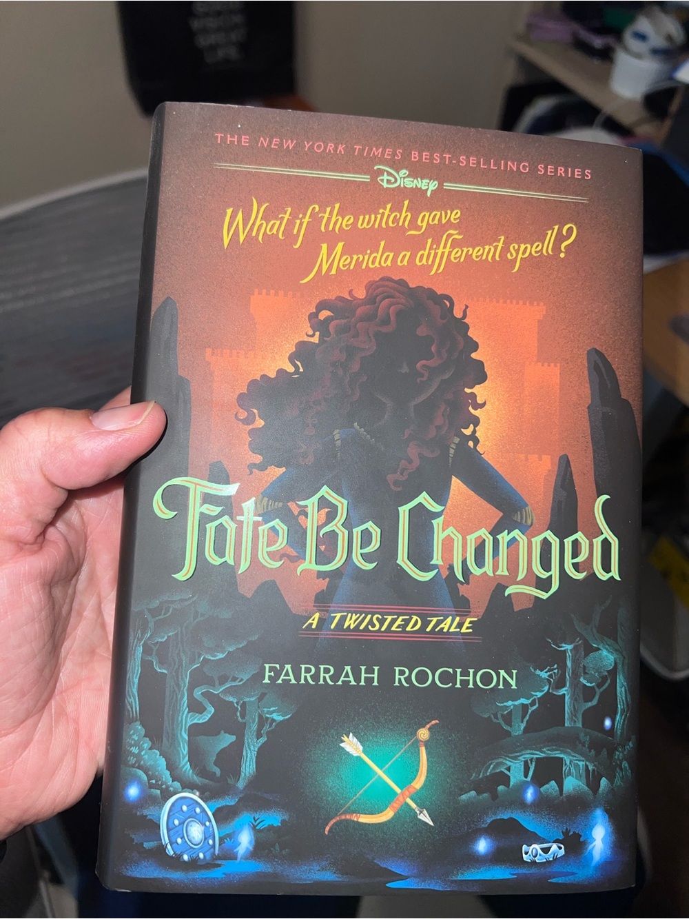 Disney Fate Be Changed Hardcover — Teal & Orange Fantasy Cover